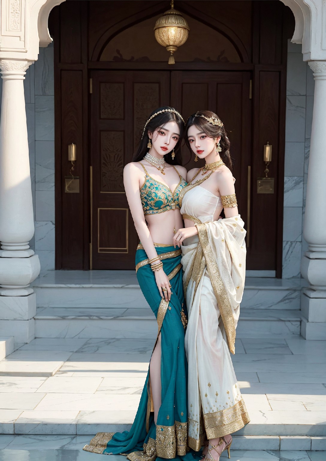 Beautiful Woman of the Taj Mahal