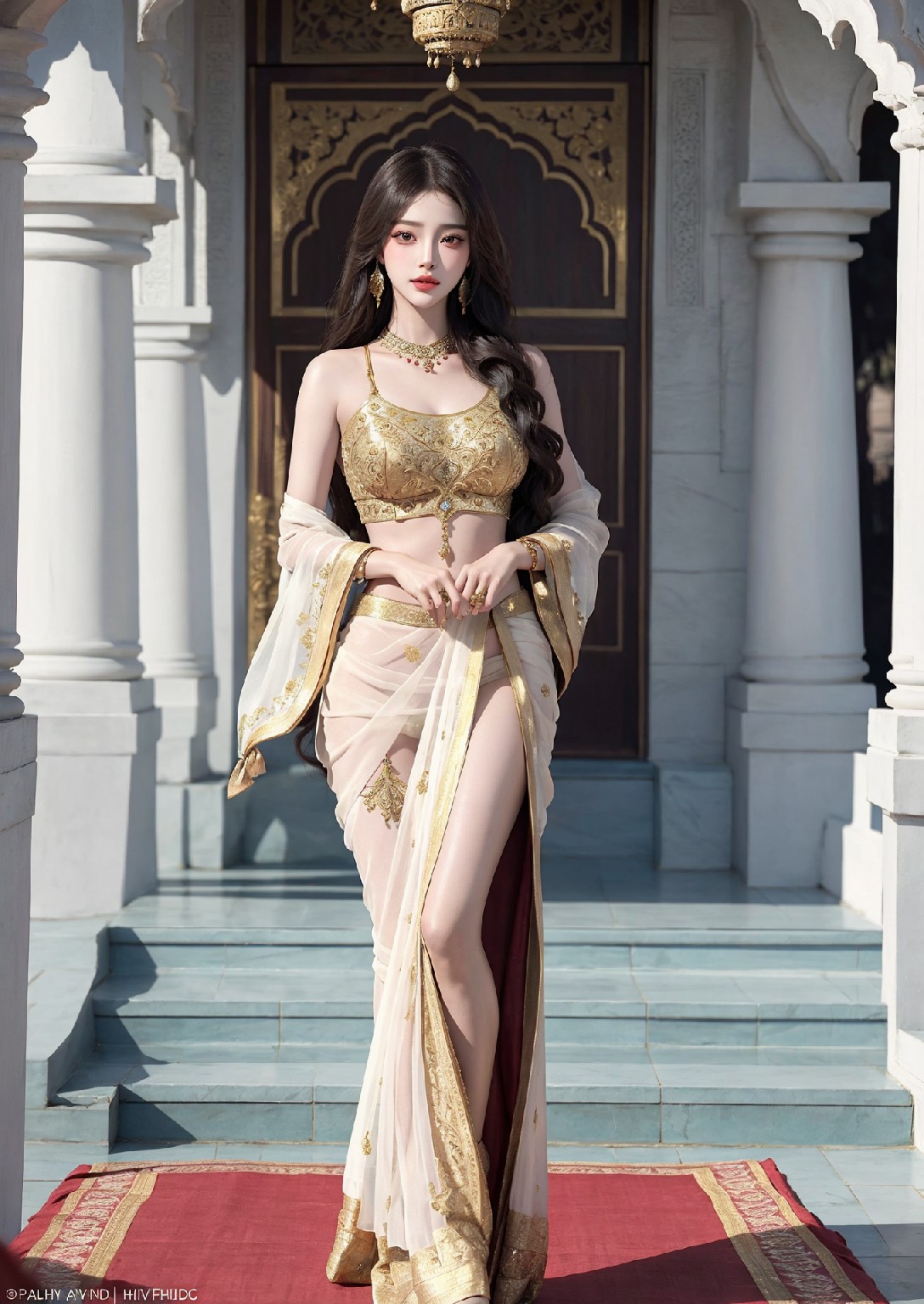 Beautiful Woman of the Taj Mahal