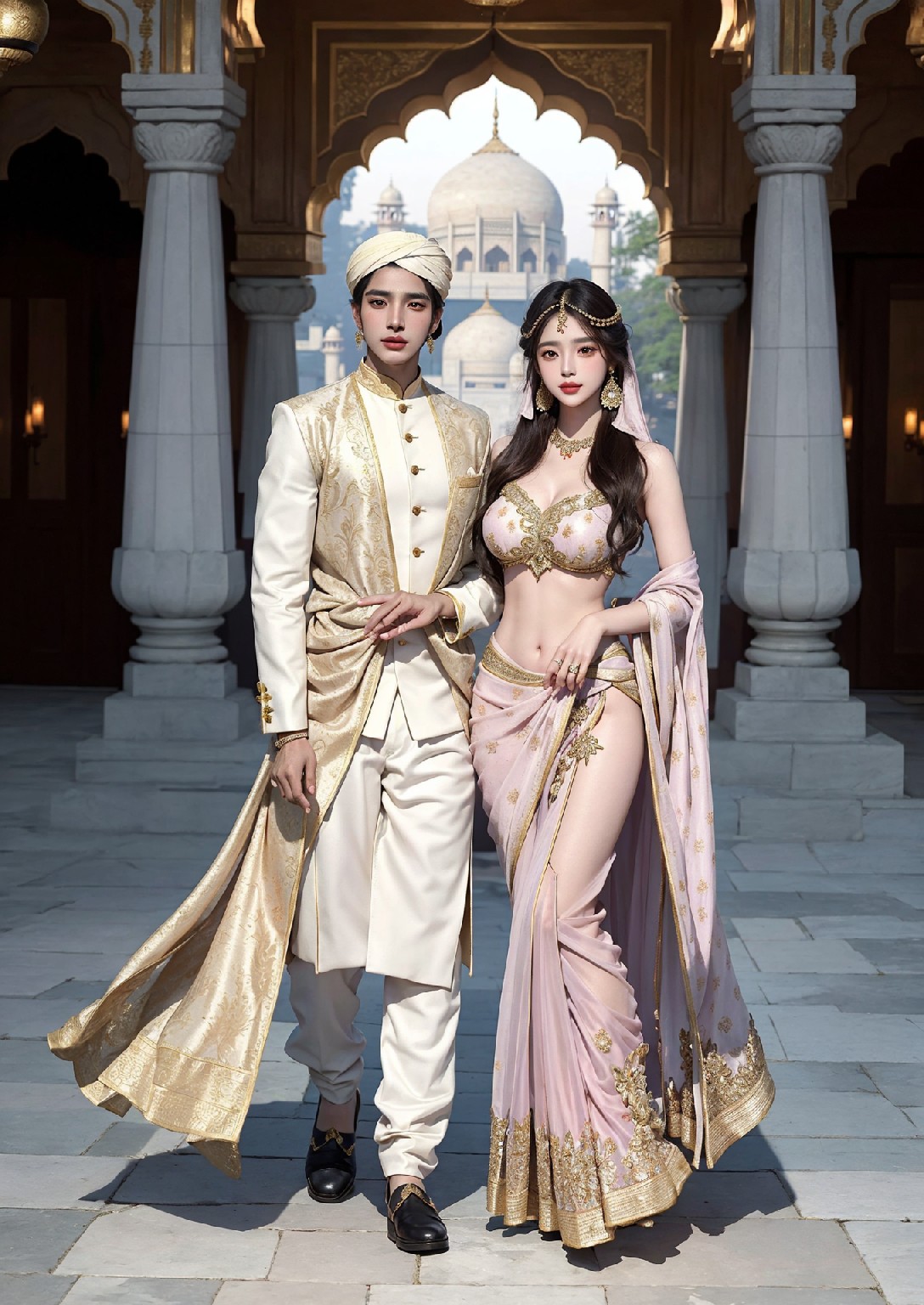 Beautiful Woman of the Taj Mahal