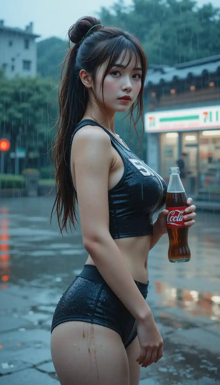 Evening time. Exercise is over.