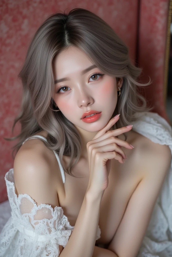 粉色的迷人小姐姐