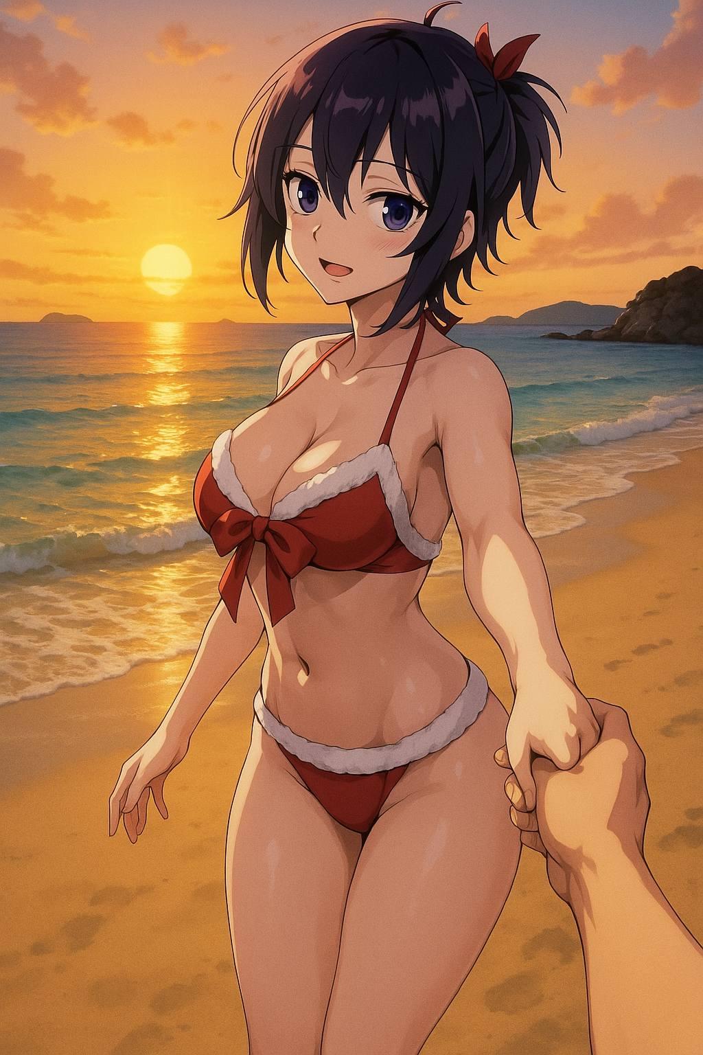 Summer is hot. It's best to go to the beach to cool off.