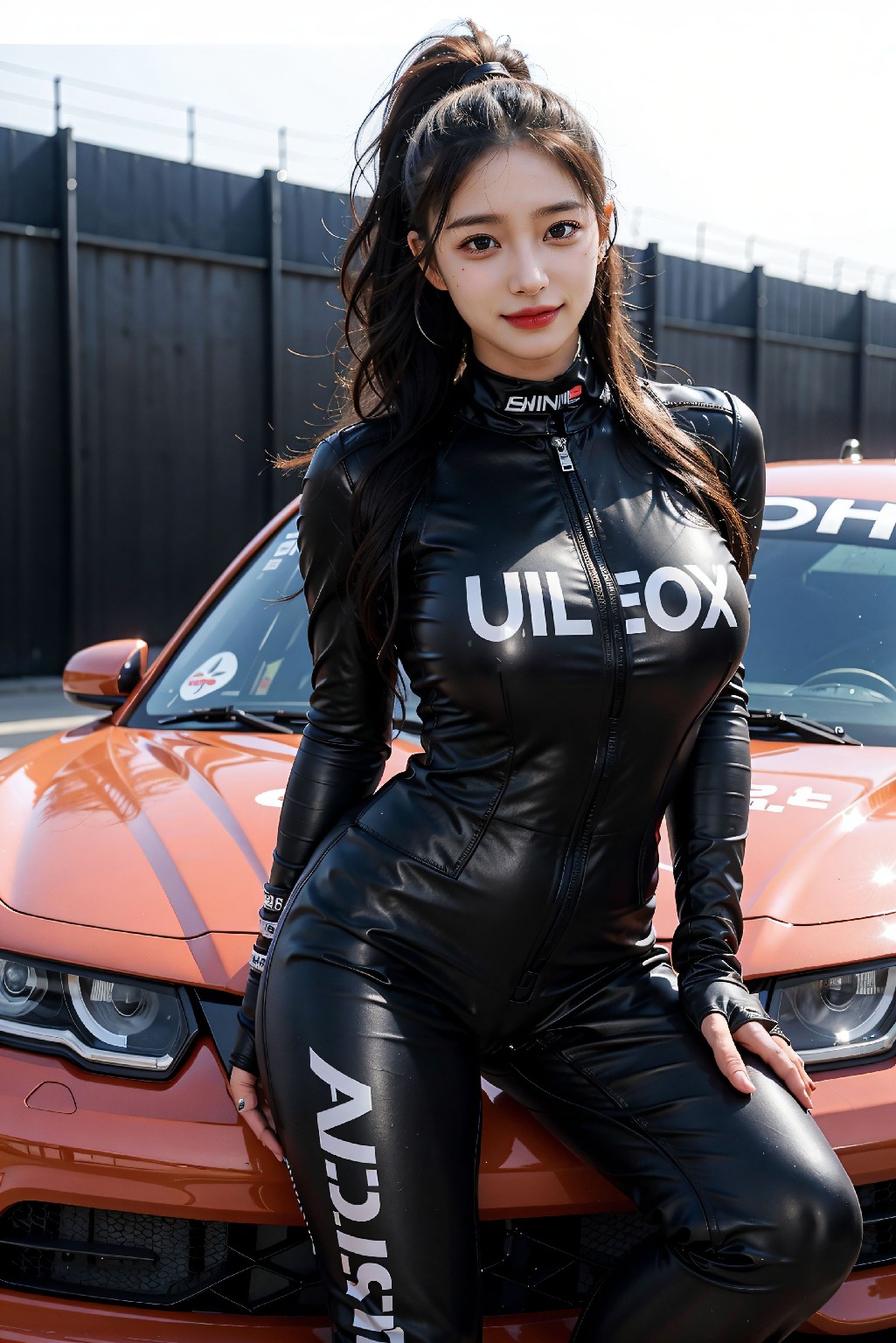 黑衣賽車女郎