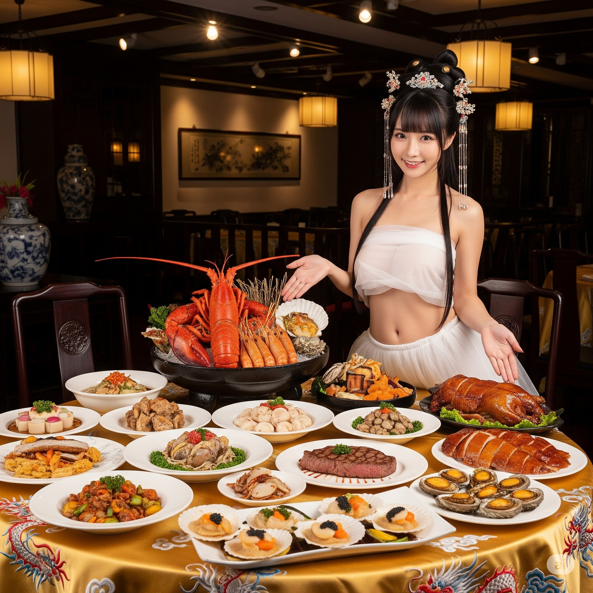 一家特別的餐廳．有特別的妹子服務員親自介紹菜色