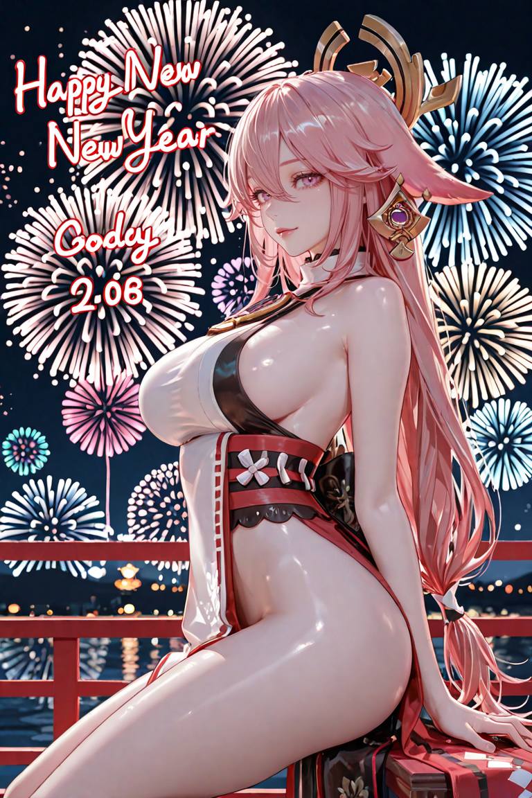 動漫美女迎接2026