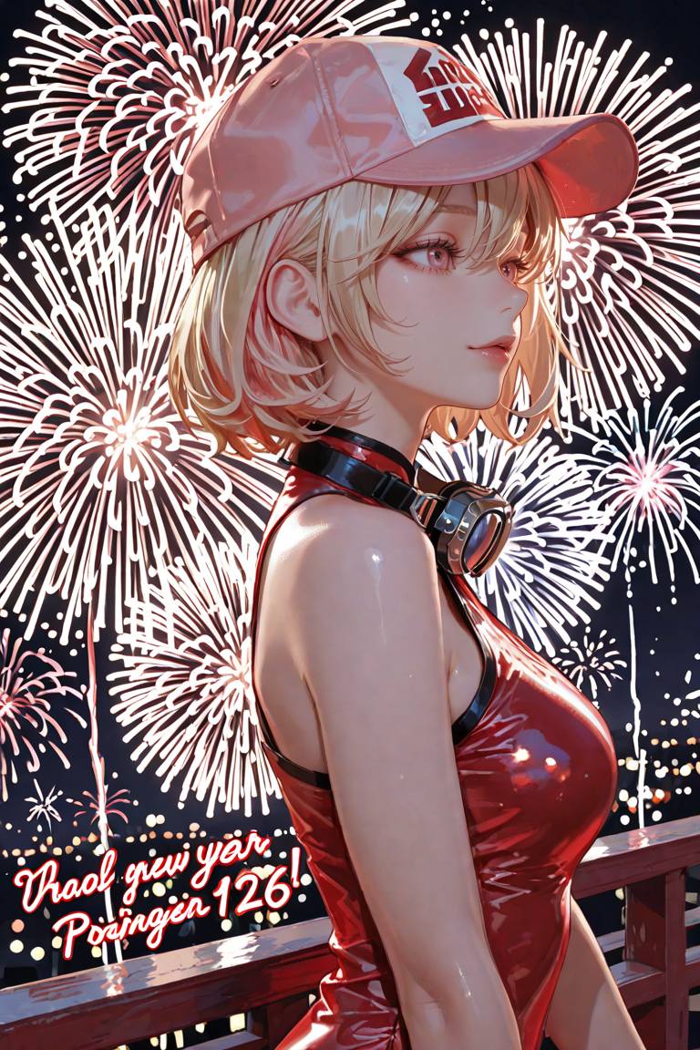 動漫美女迎接2026