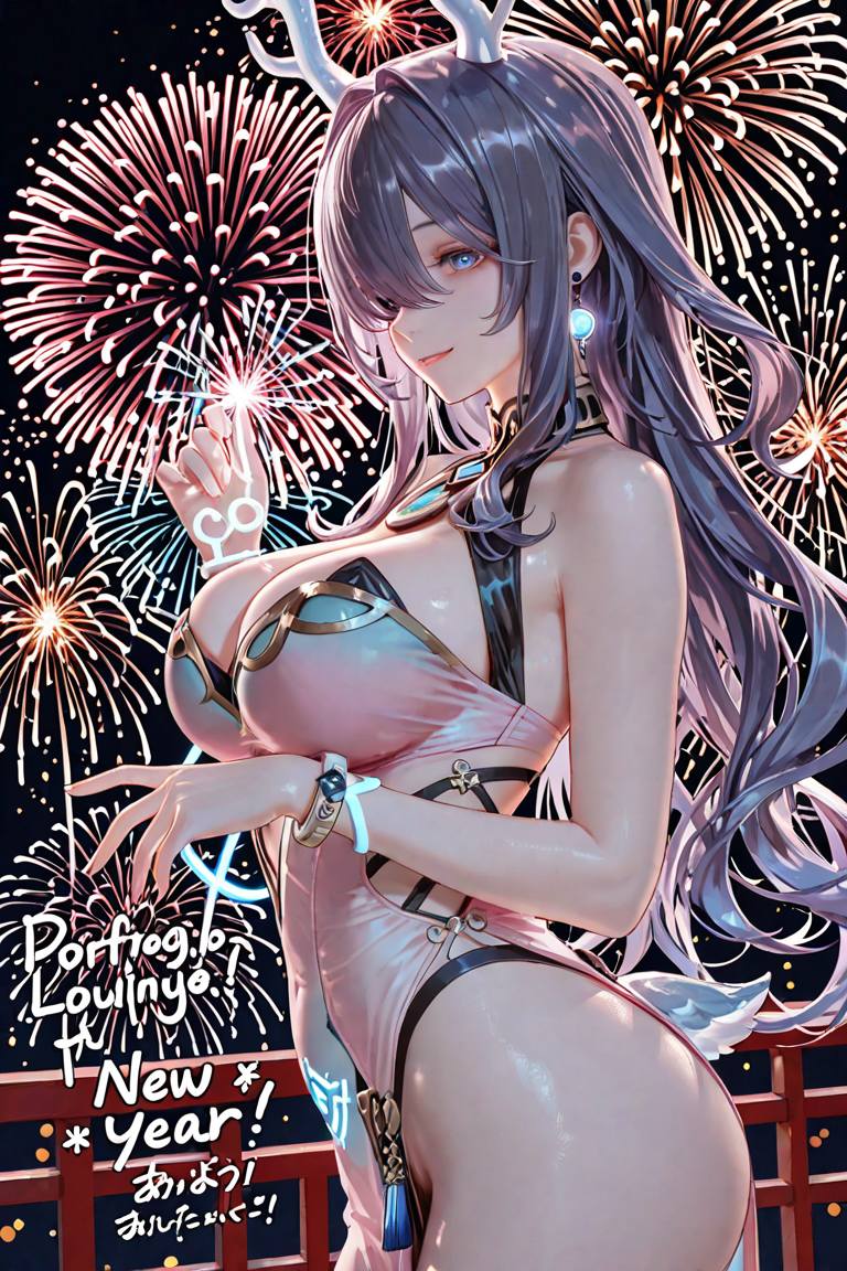動漫美女迎接2026