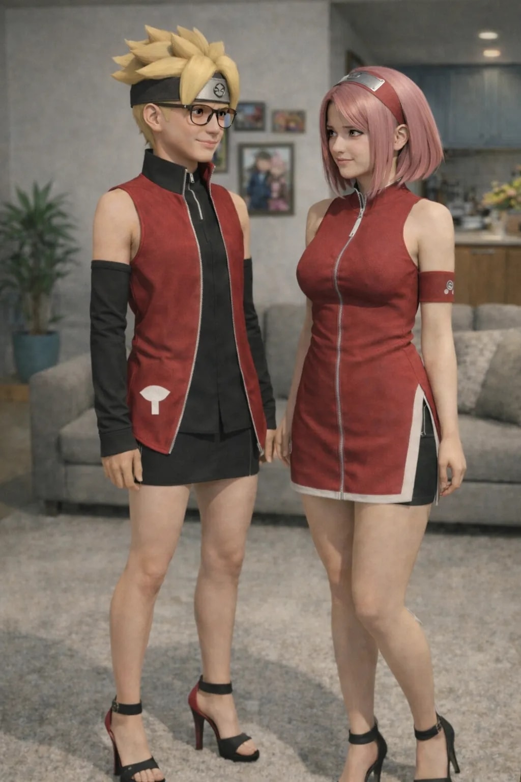 Boruto becoming sarada unfinished 3d comic