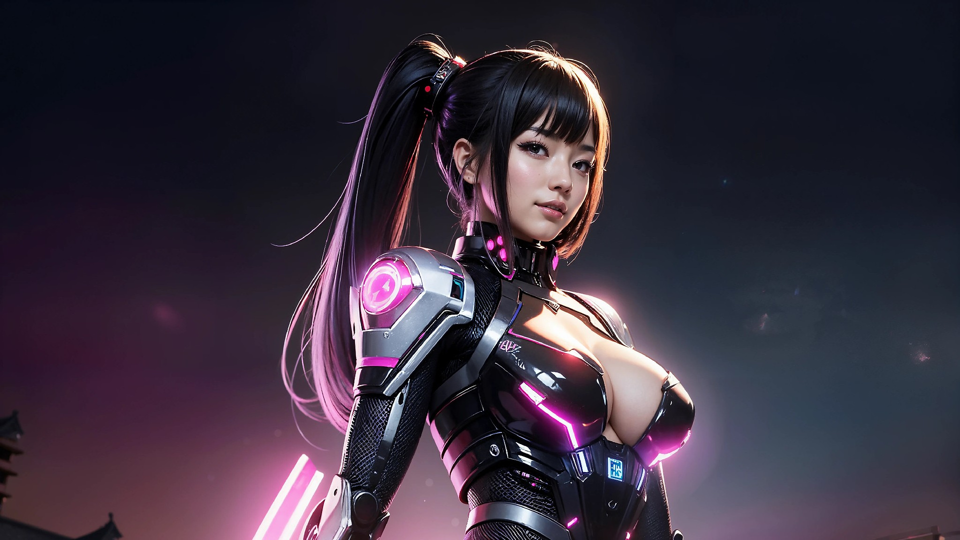 Cyberpunk Ninja Assassin