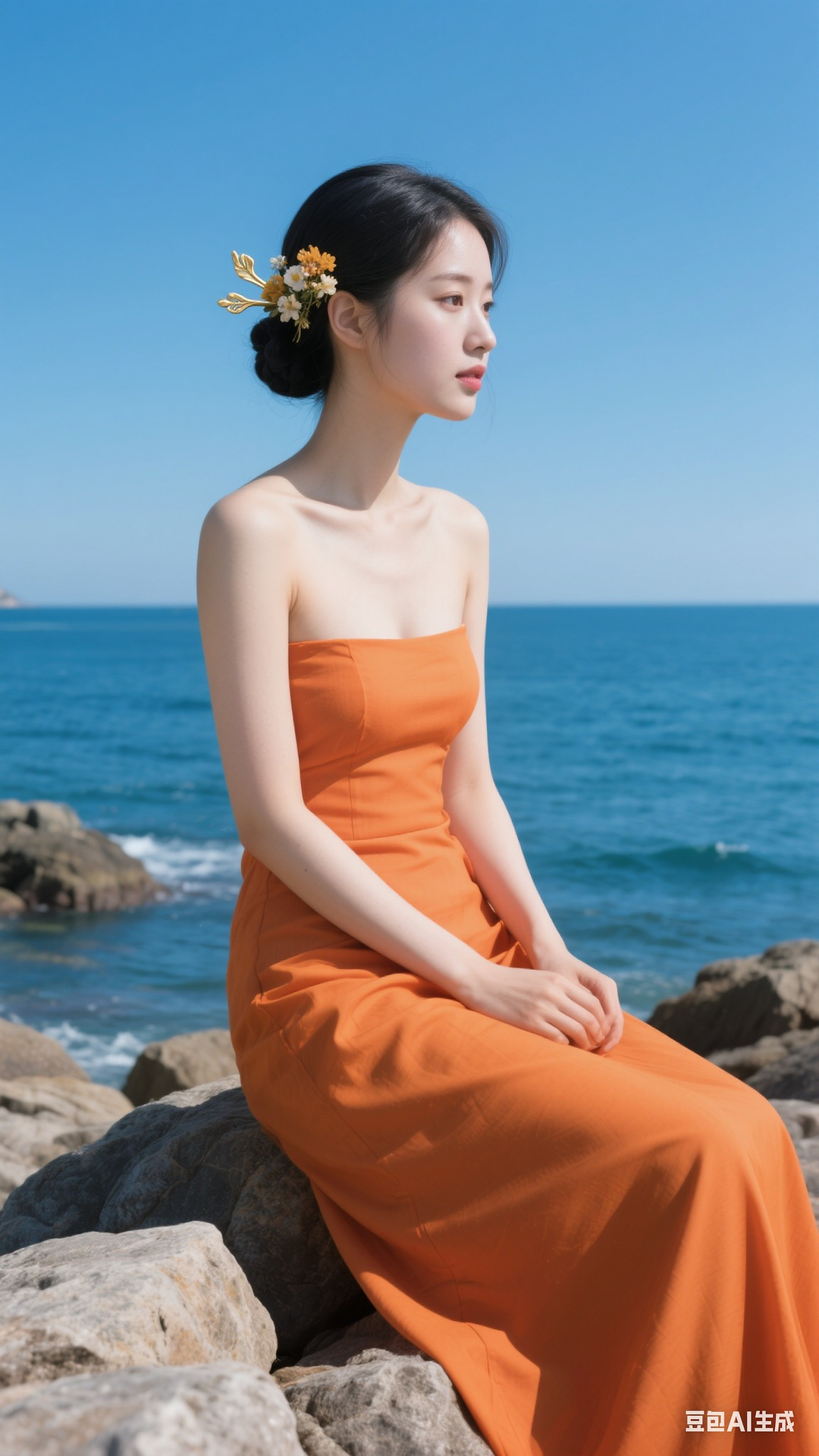 Orange dress