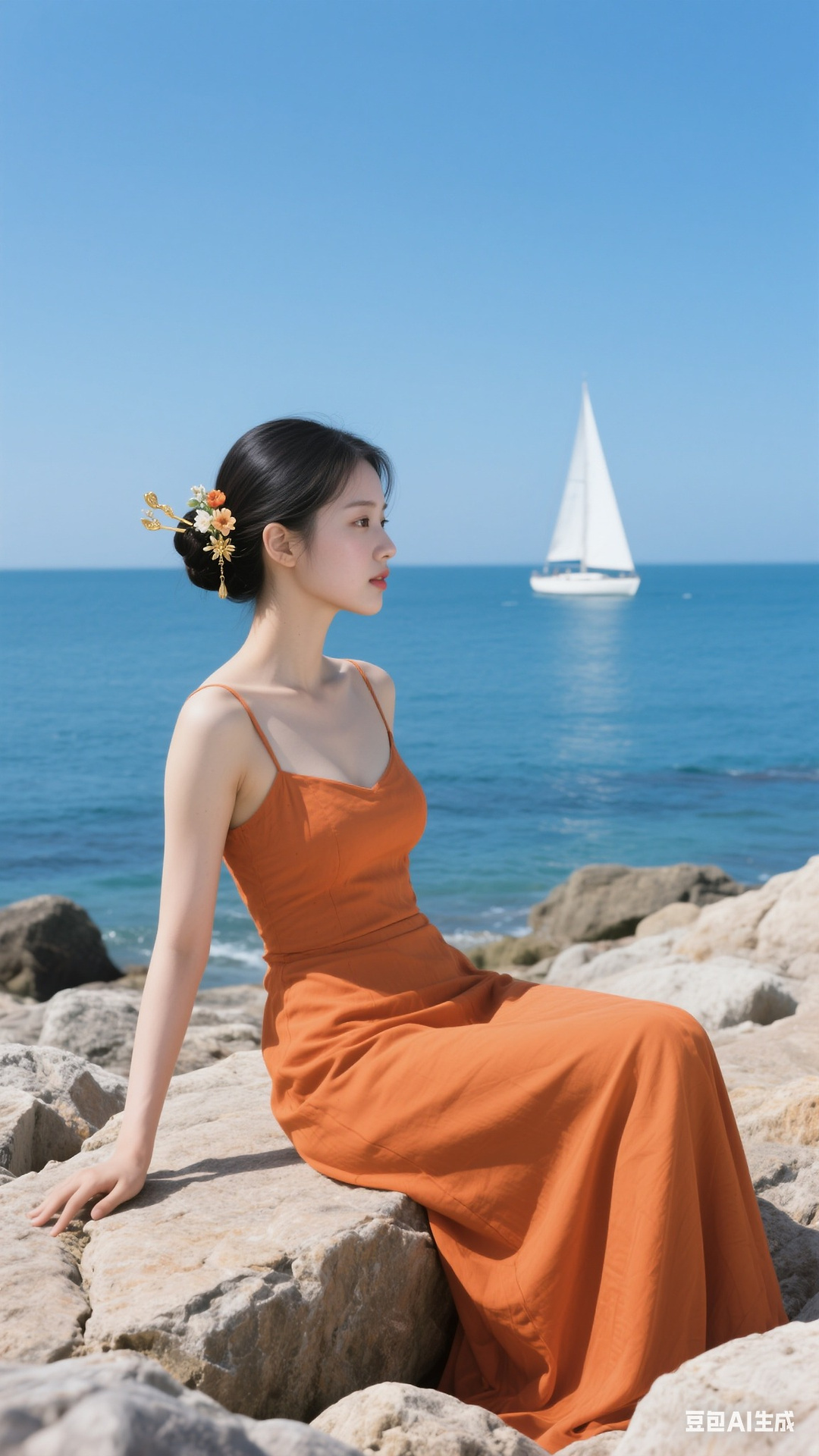Orange dress