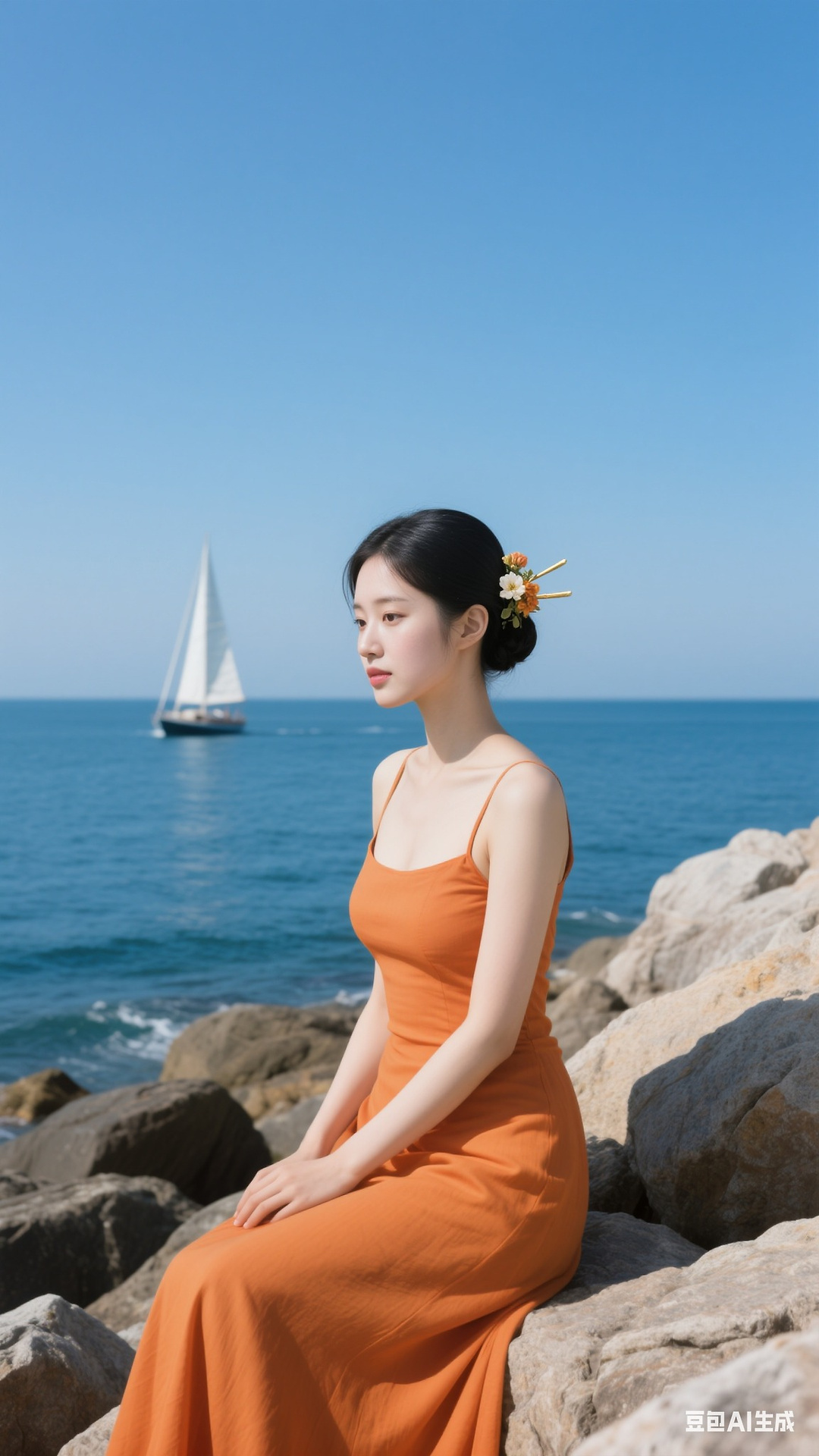 Orange dress