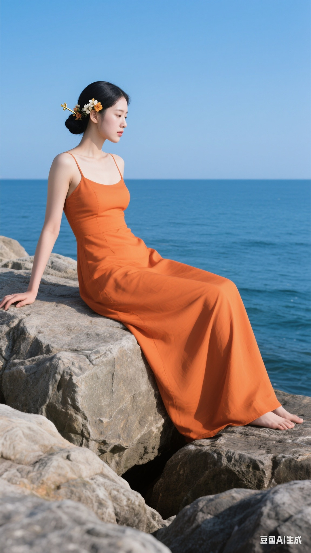 Orange dress