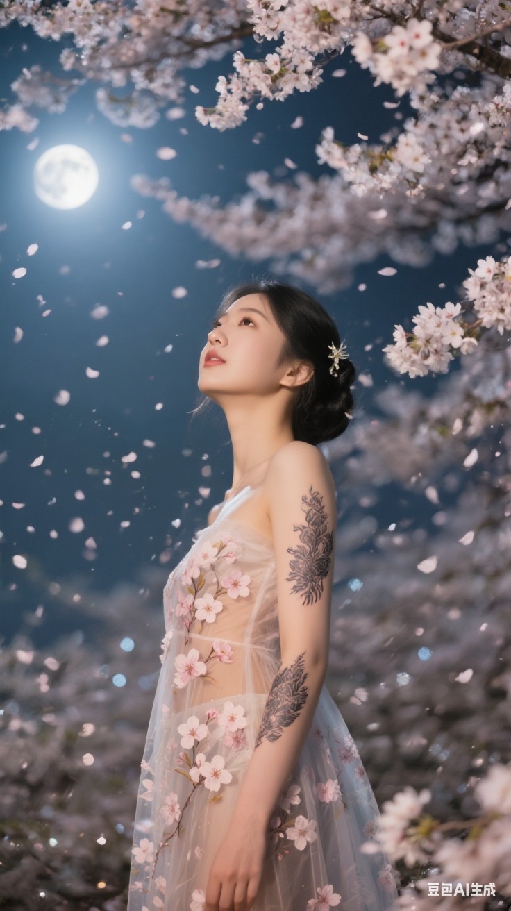 Sakura Petal Tattoo