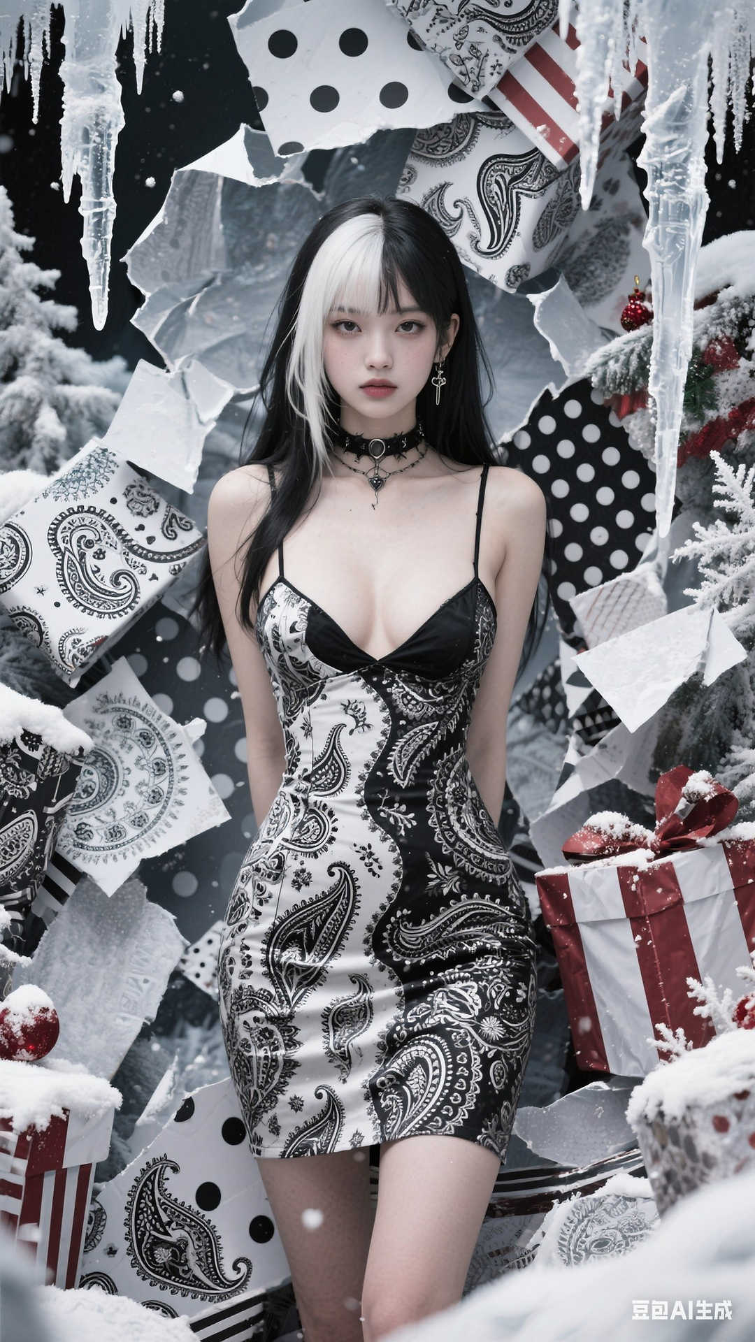 Winter themed wrapping paper