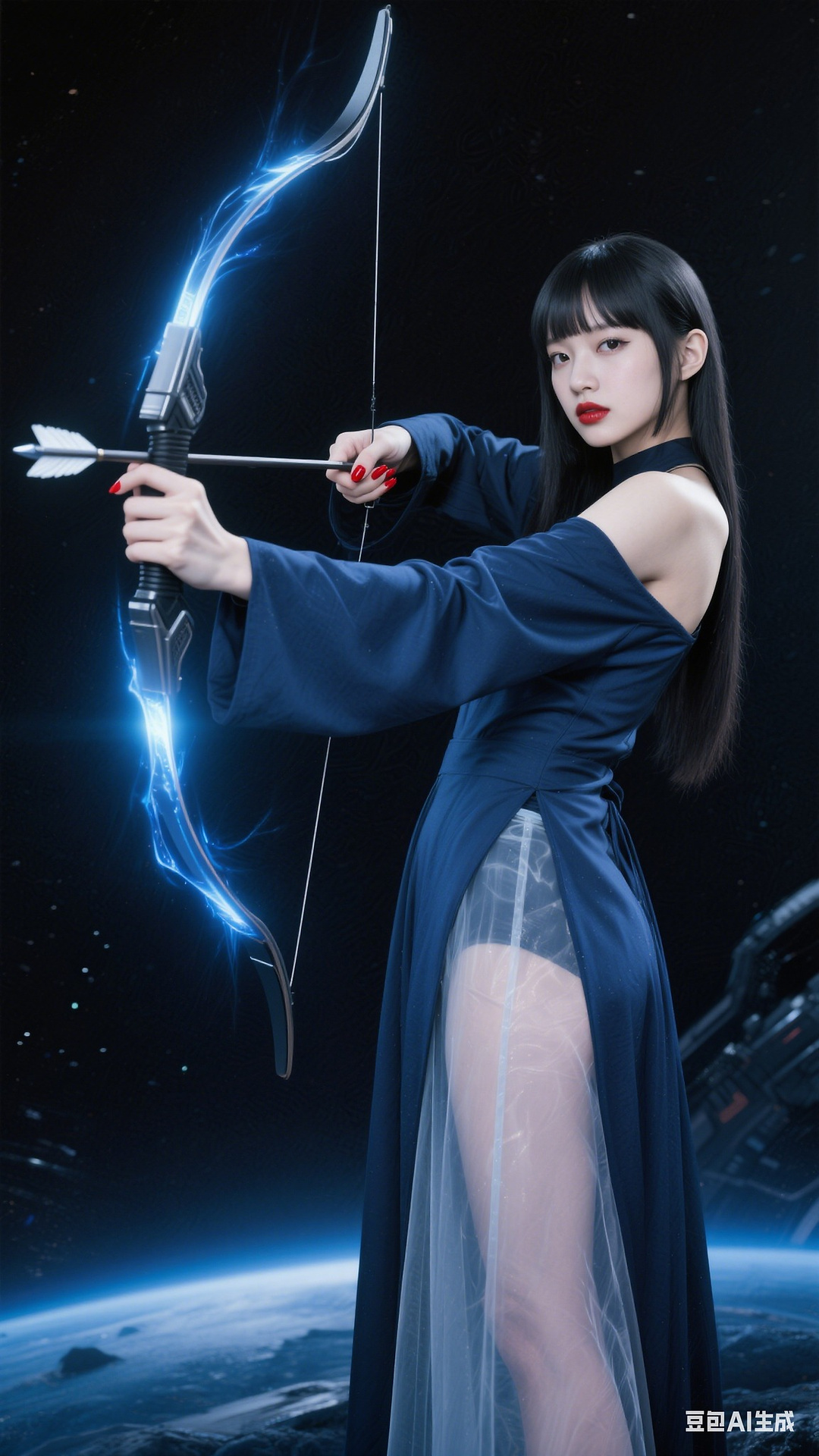 Deep Indigo Monk Robe