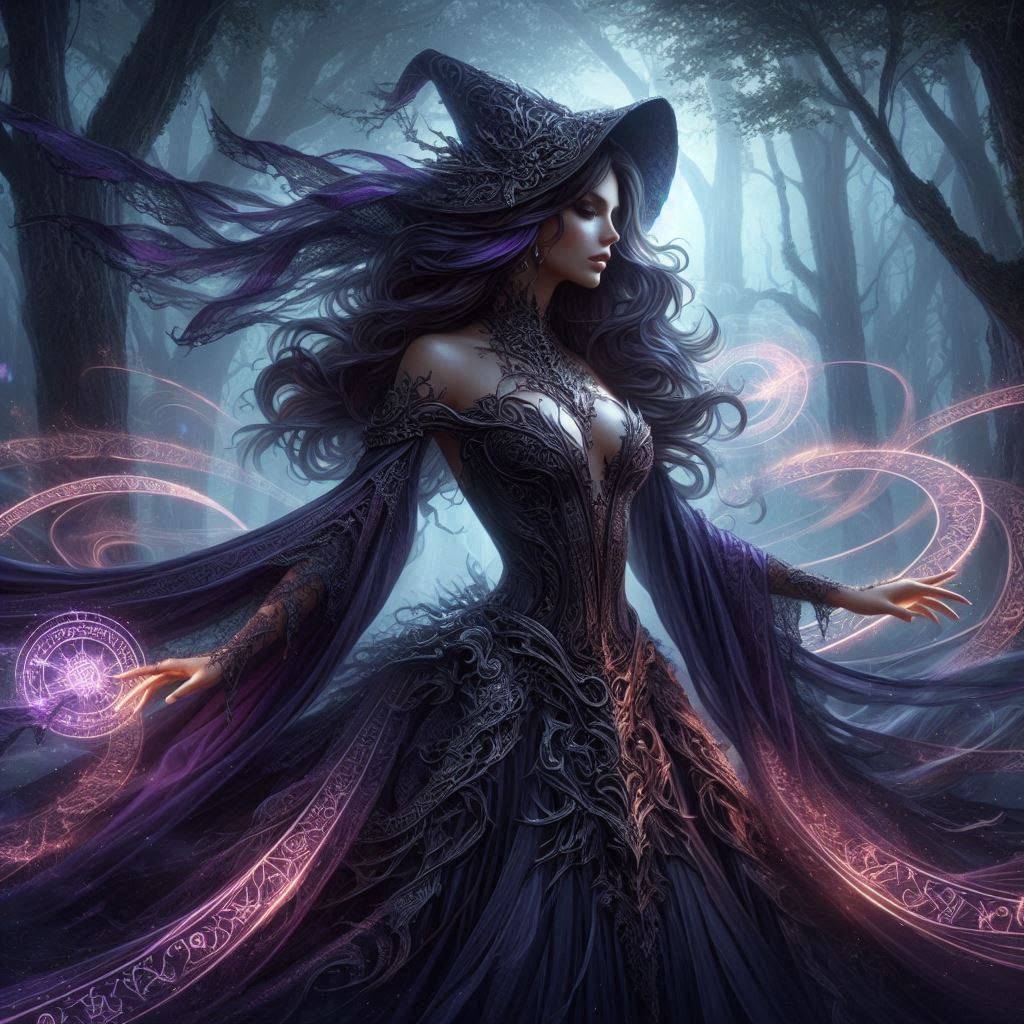 Fantasy x Beautiful Witch x Darkness