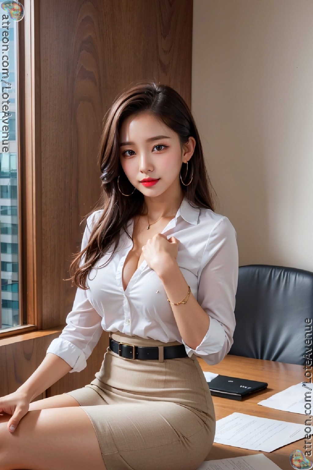 b. Your secretary. Office lady