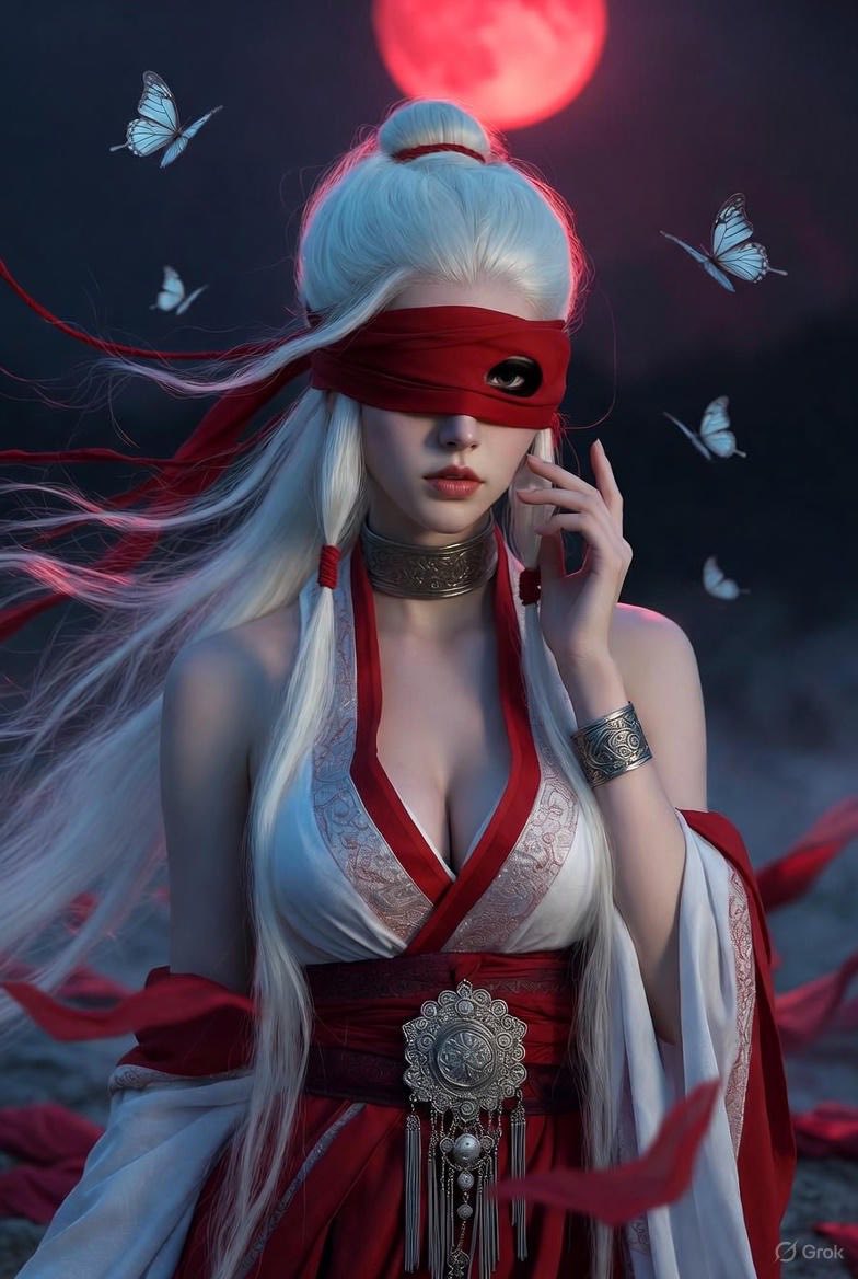 Luo Yihe fluttering. Light hem with the wind