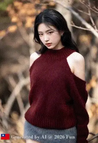 MY Korean girlfriend # 38 off shoulder sweater