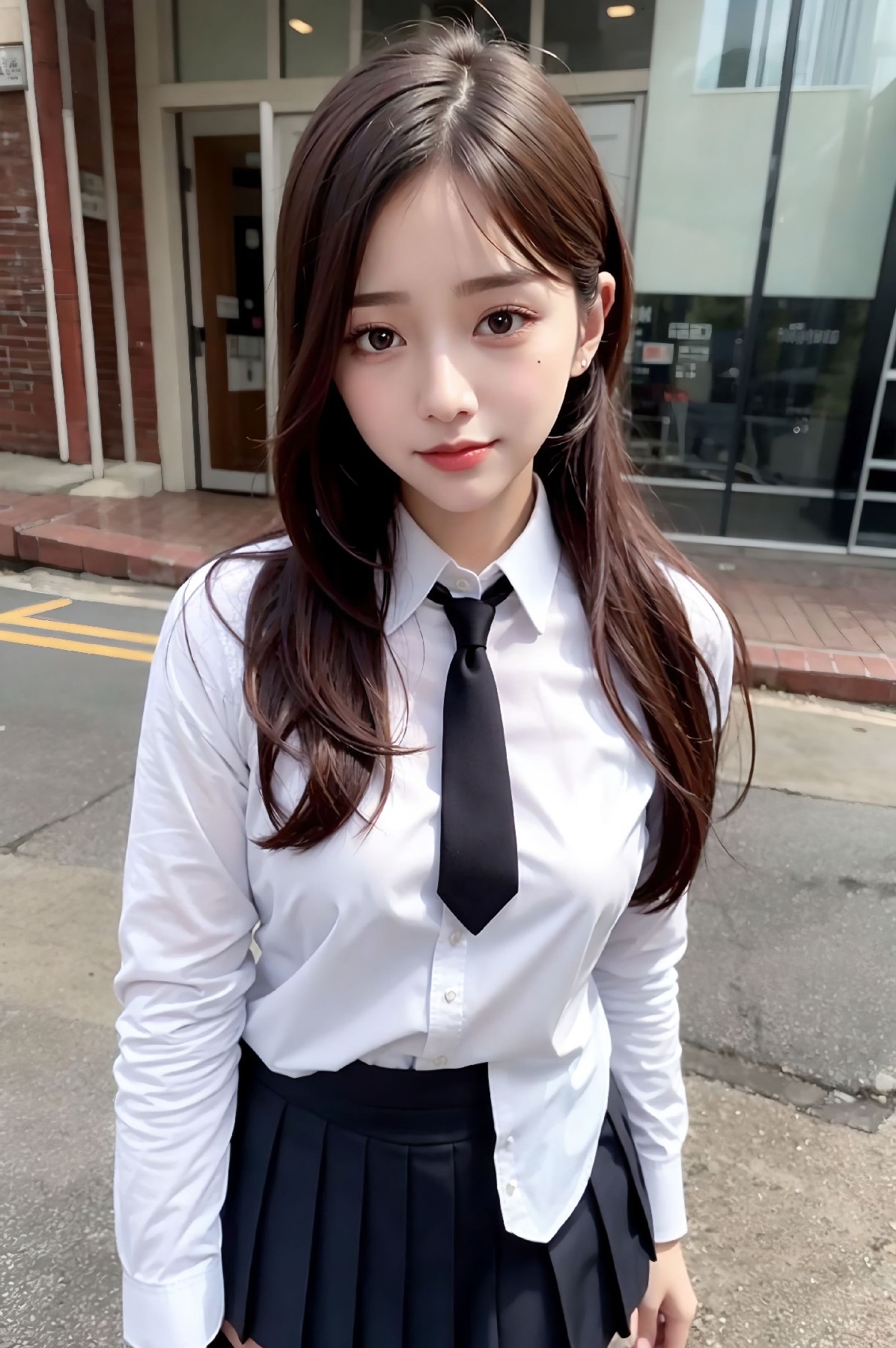 Female high school student
