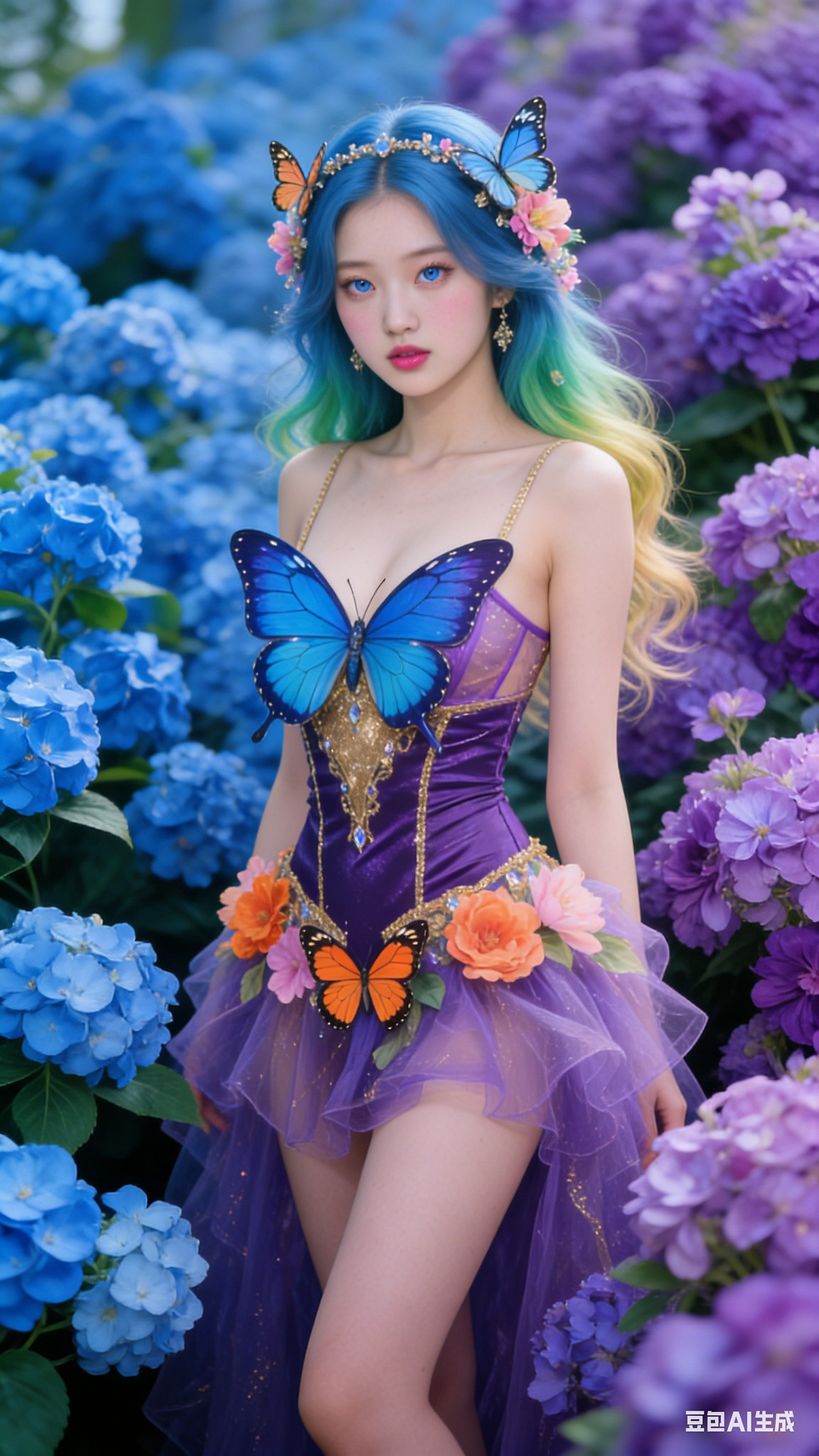 Petals and Butterfly Wings Tights