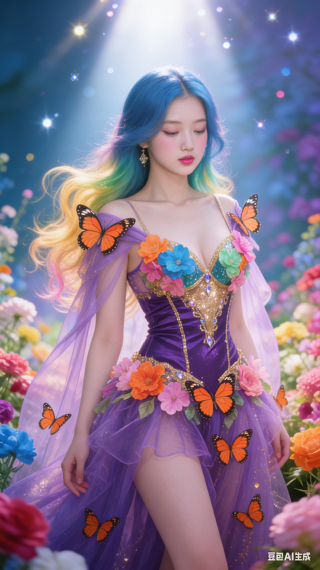 Petals and Butterfly Wings Tights