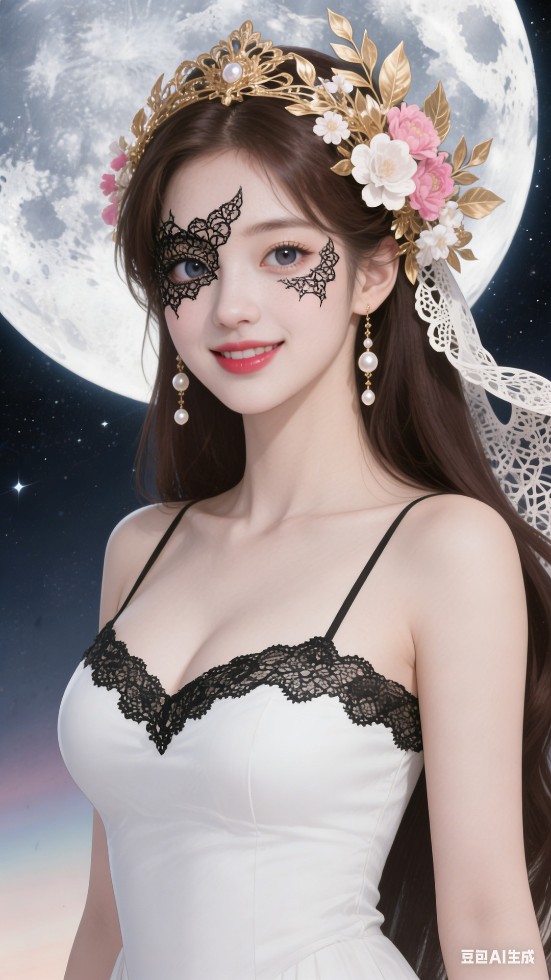 Black lace pattern
