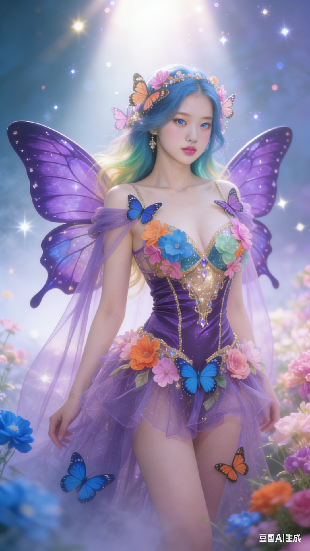 Petals and Butterfly Wings Tights
