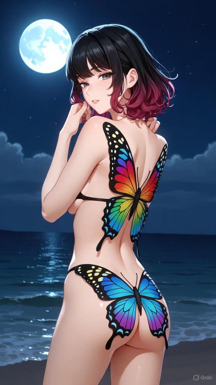 Butterfly Body Painting