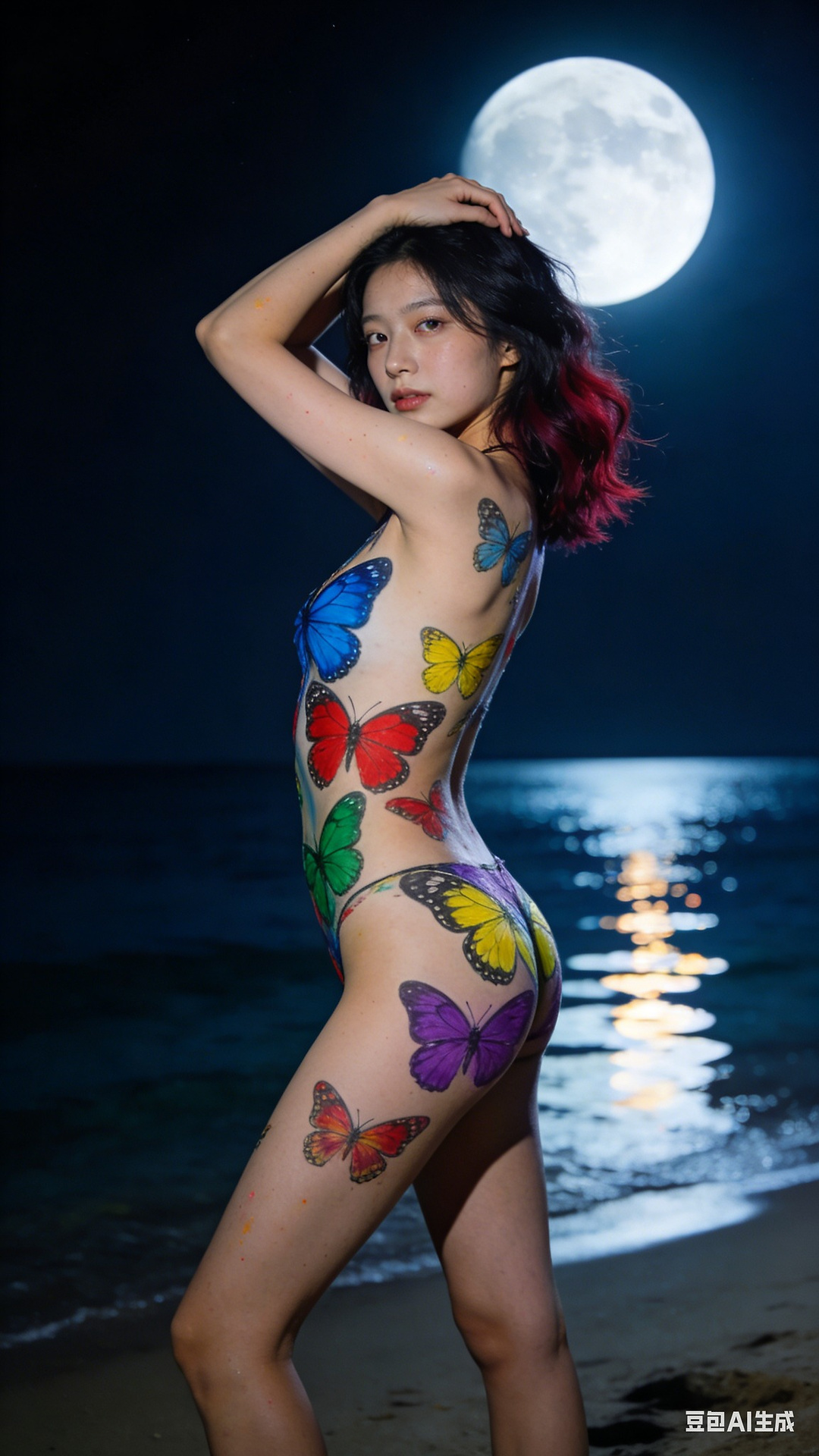 Butterfly Body Painting