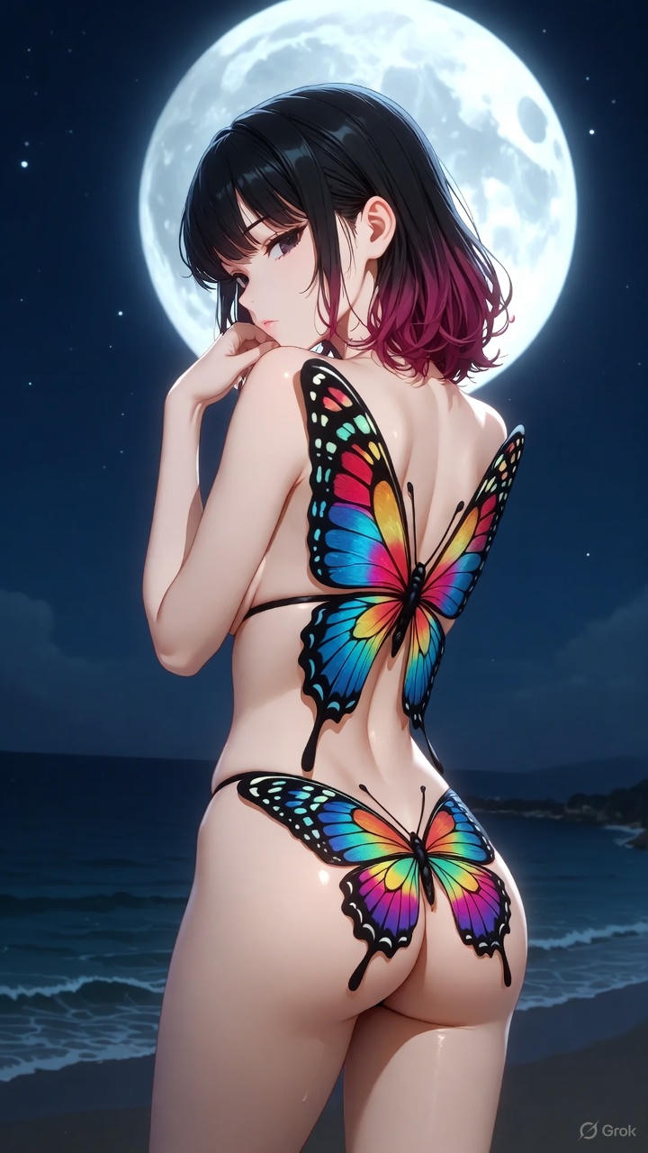 Butterfly Body Painting