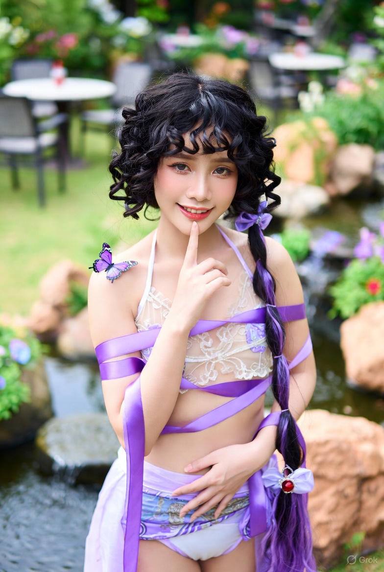 Sister's Purple Ribbon Costume