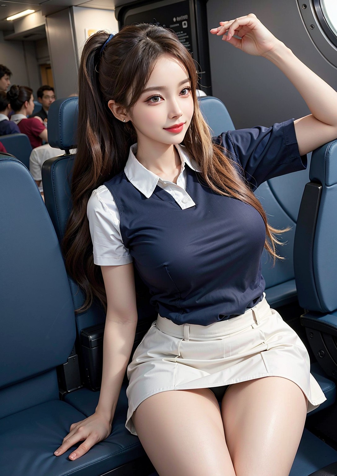 Lazy flight attendant