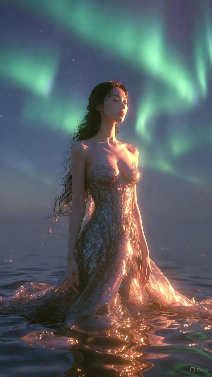 long skirts with scales