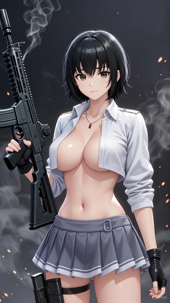 Girl with a gun