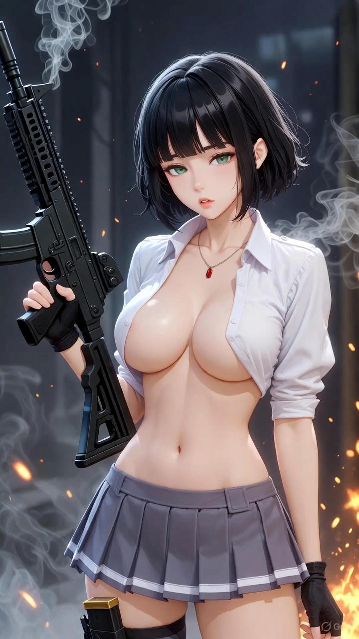 Girl with a gun