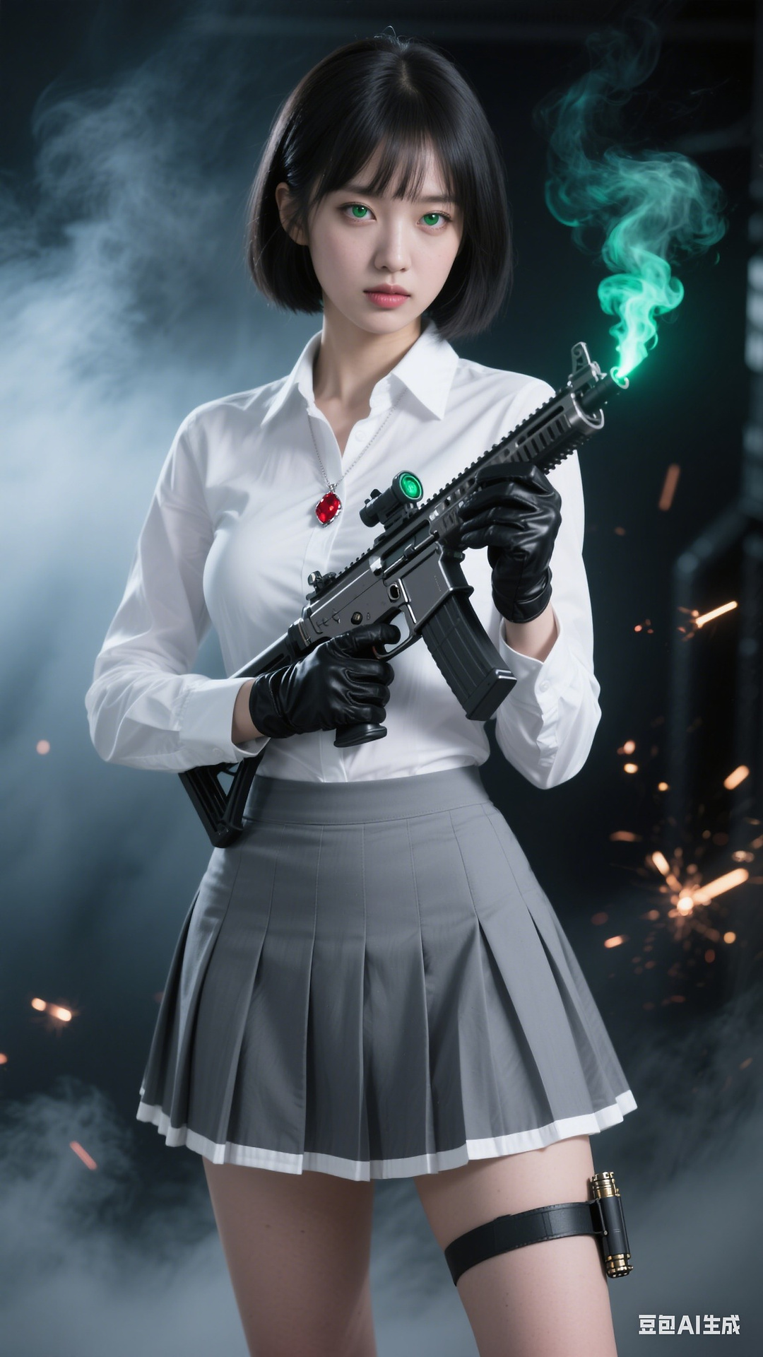 Girl with a gun