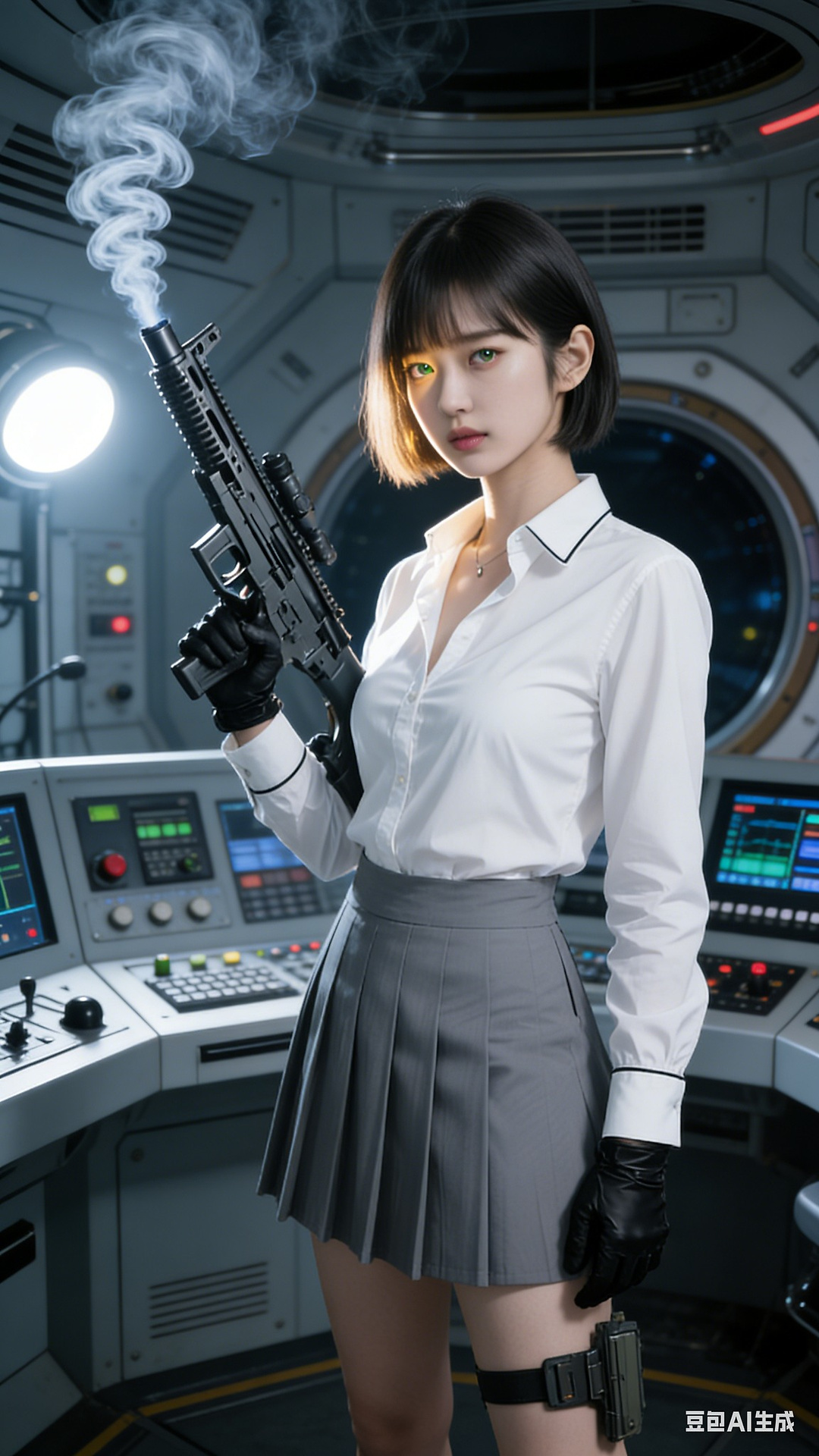 Girl with a gun