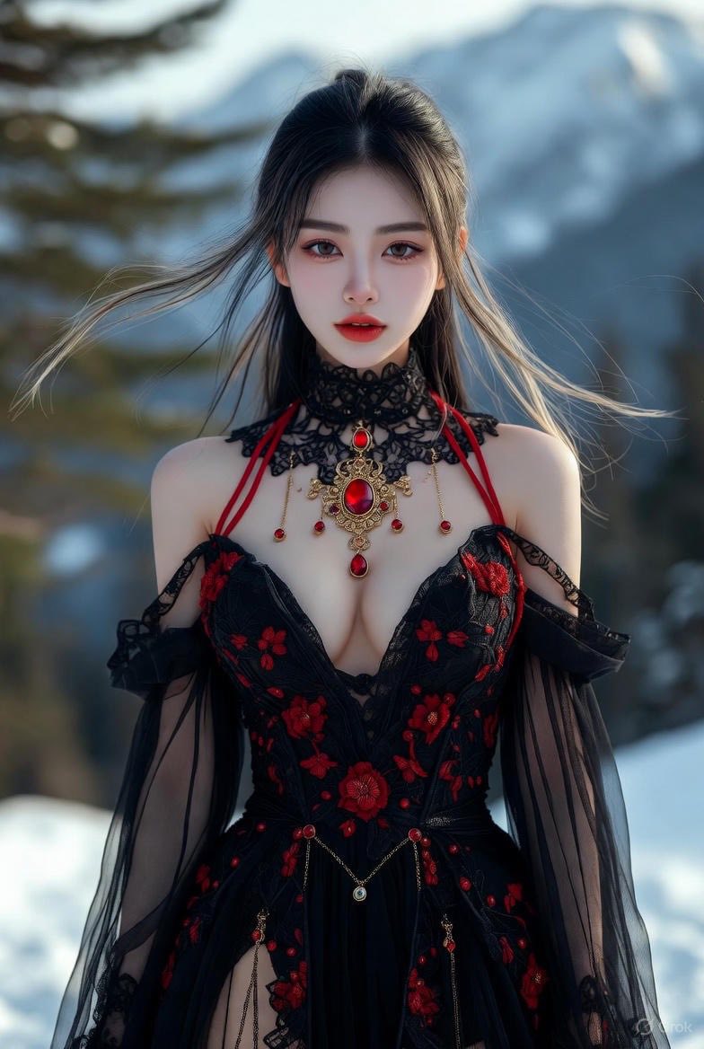Cold and noble, like a newly melted snowflake