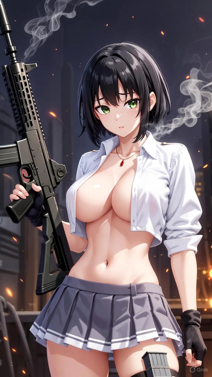 Girl with a gun