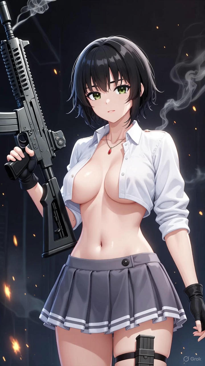 Girl with a gun
