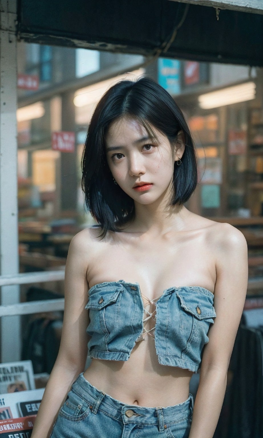 Female bookstore clerk HD +20230708