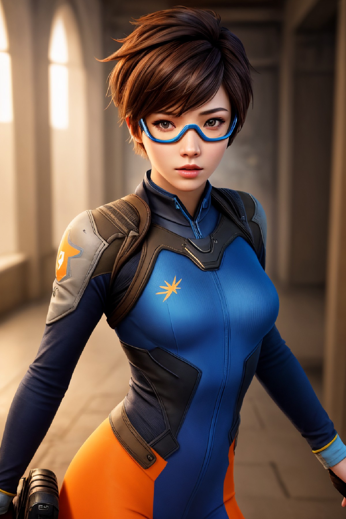 Lena Oxton, code-named "The Hunt"