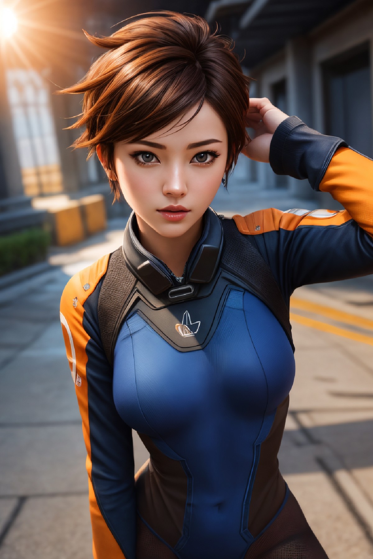 Lena Oxton, code-named "The Hunt"