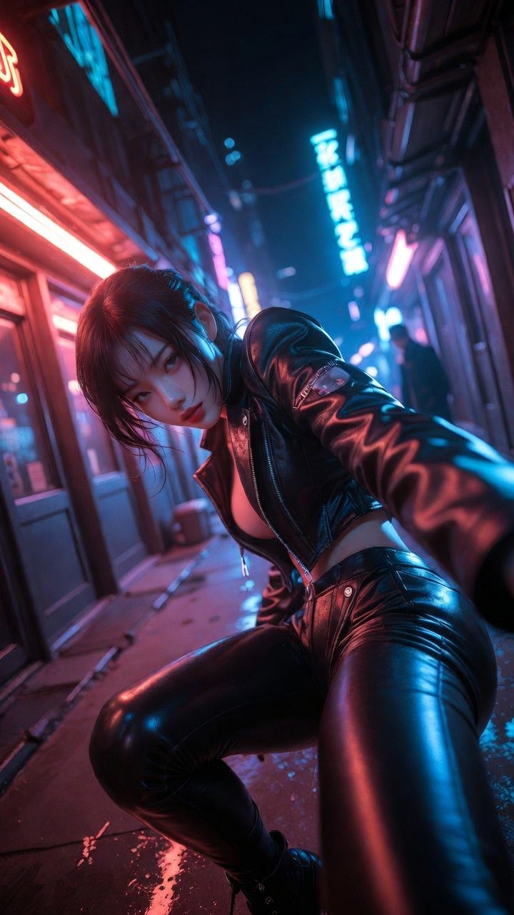 women's leather jacket