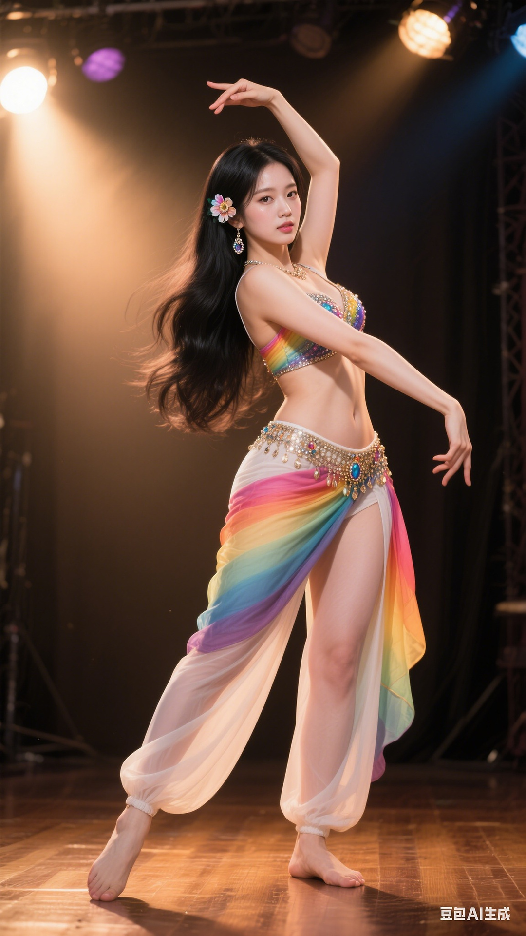 Rainbow Gem Belly Dancer