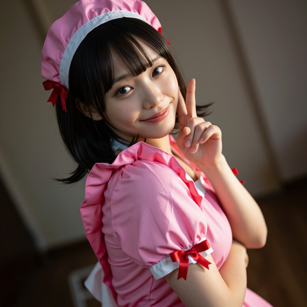 Pink Maid Outfit