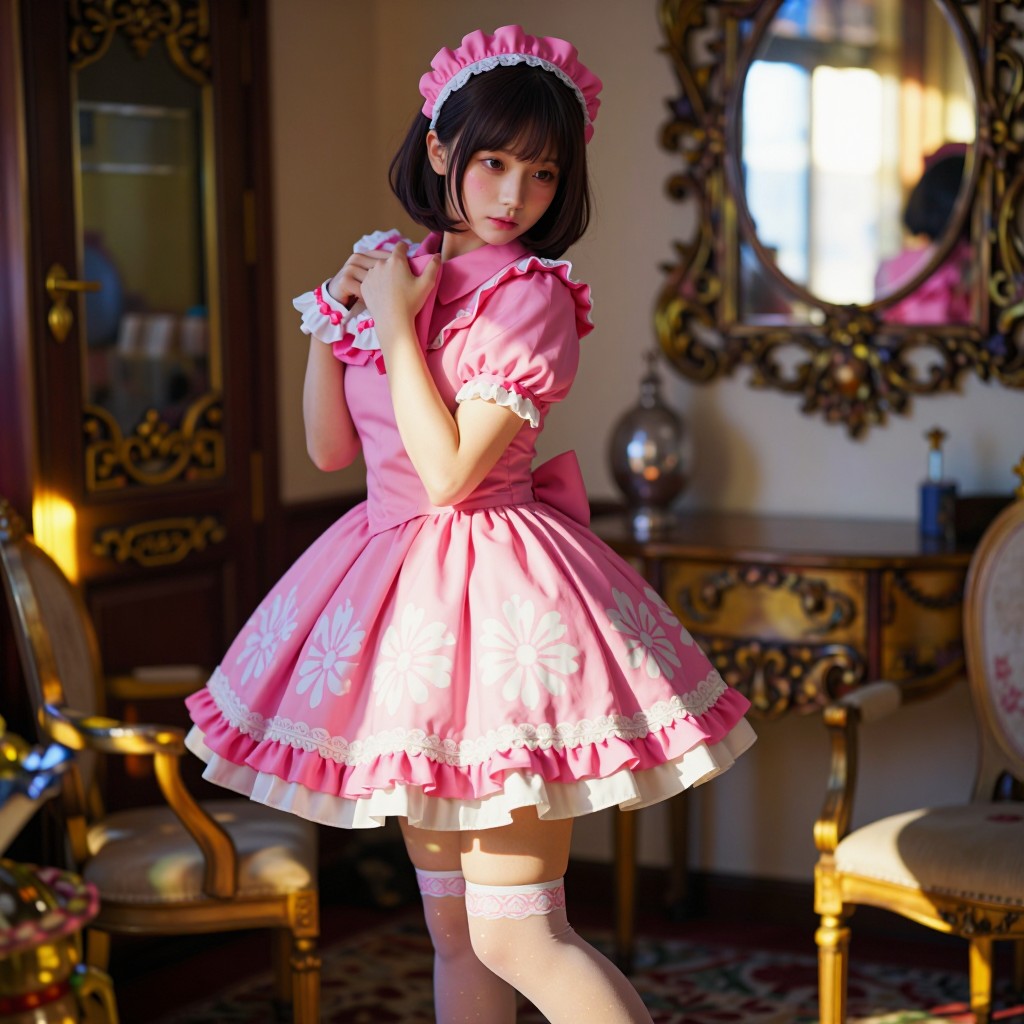 Pink Maid Outfit
