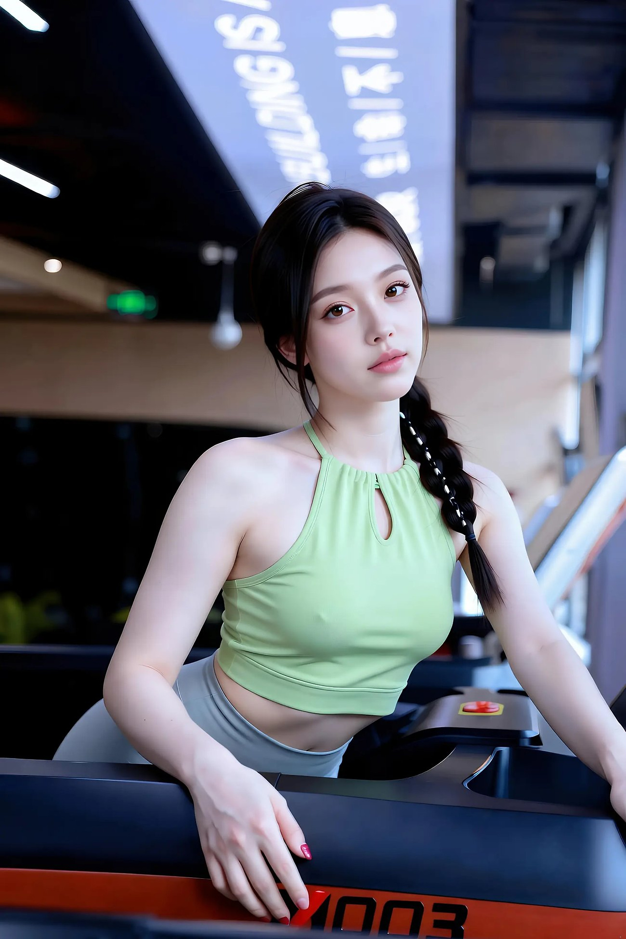 Sister Hee Lei - Avocado Green Digging Short Edition Sports Vest